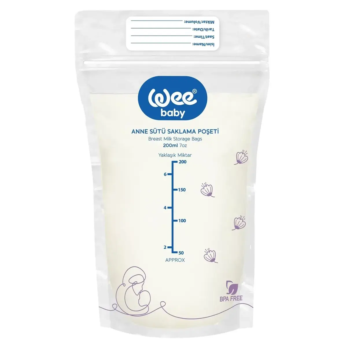 Wee Baby Anne Sütü Saklama Poşeti 20li