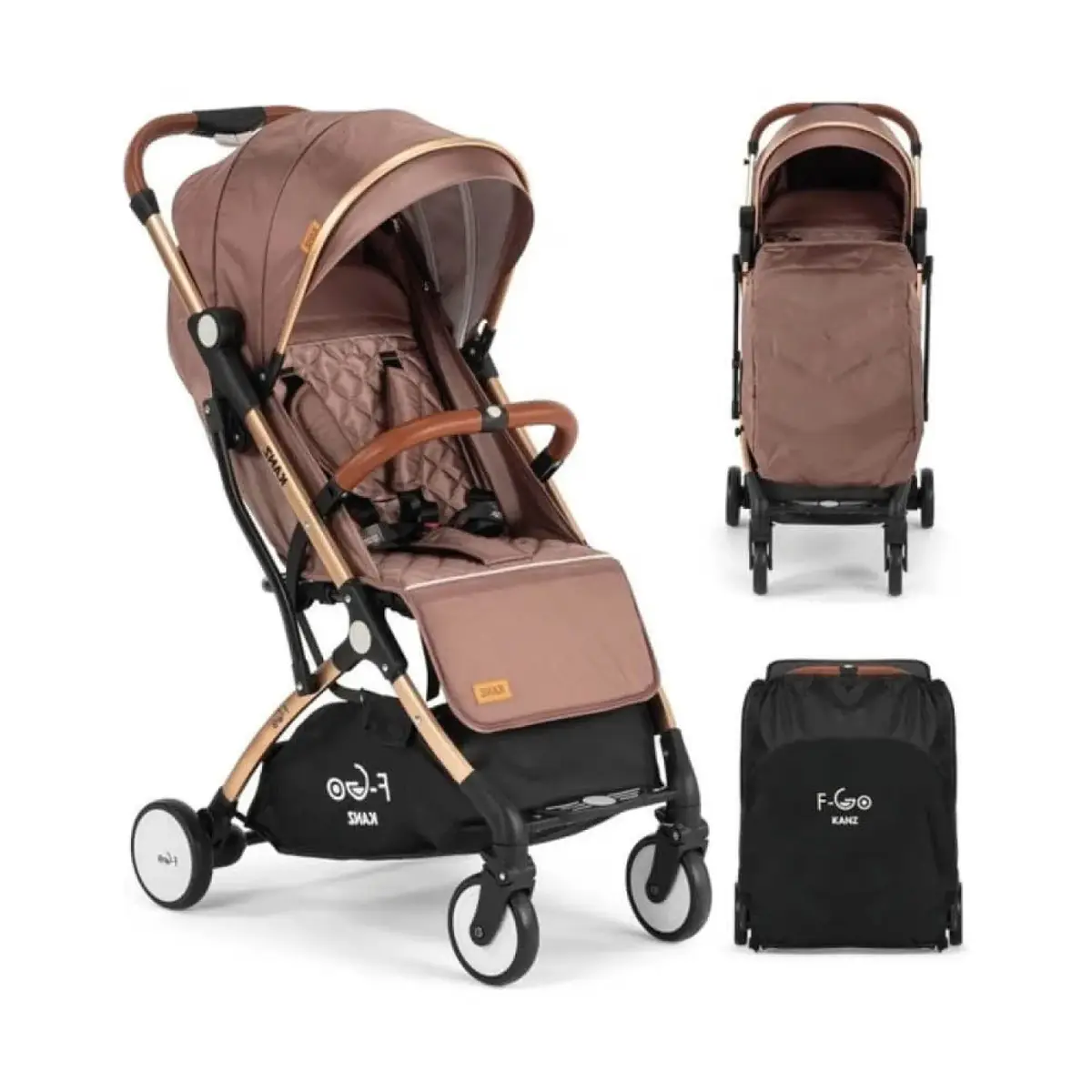 Kanz F-Go Bebek Arabası Kahve