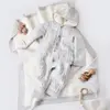 Bibaby Tulum Triko Welsoft Desenli Gri