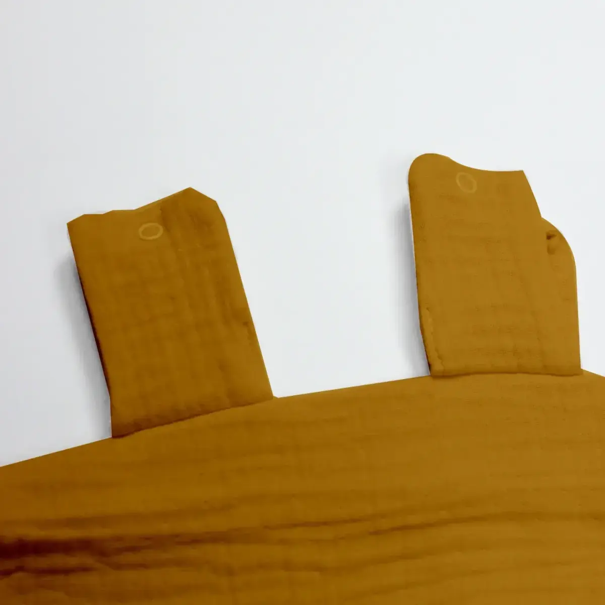 Bistyle Müslin Puset Yüz Örtüsü Fırfırlı Hardal