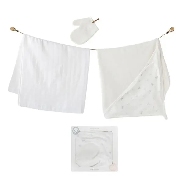 Andy Wawa Havlu Takımı 3lü Müslin Ekru