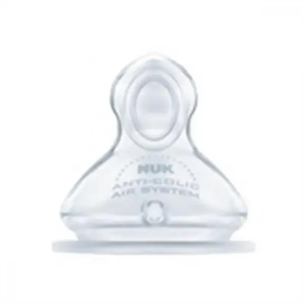 Nuk First Choice Plus Silikon Biberon Emziği 0+ Ay Orta Delik