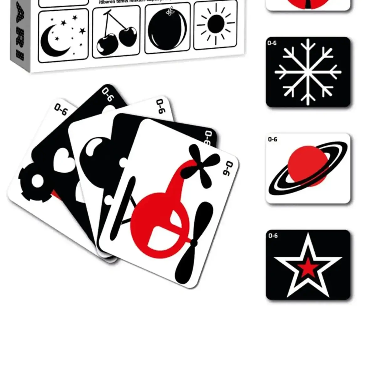 Flash Kart Erken Eğitim Zeka Kartları 0-6 Ay