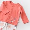 Bibaby Organk Zıbın Takımı Battaniyeli Tüllü Wild Flowers Spring Blue