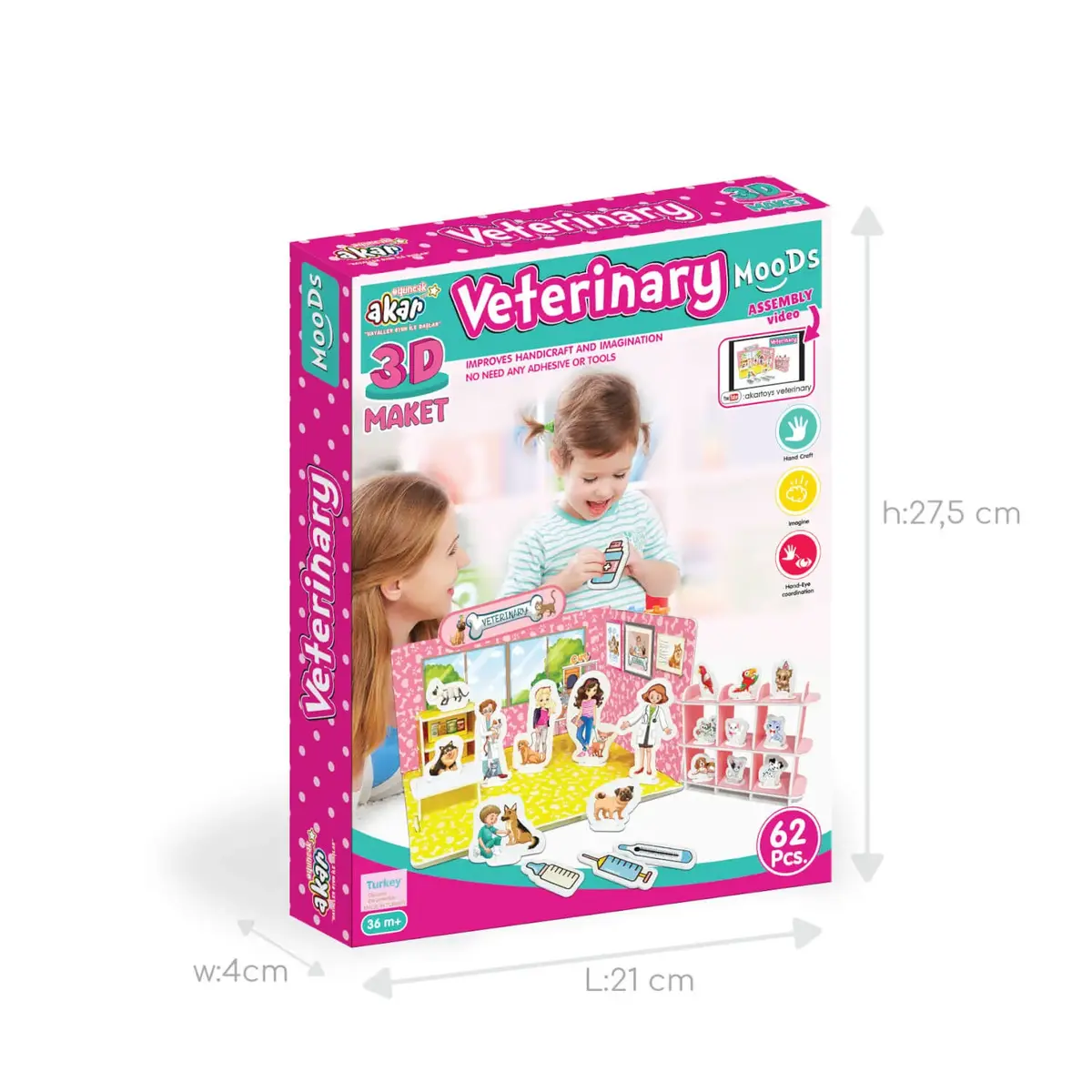 Akar Moods Veteriner 3D Maket