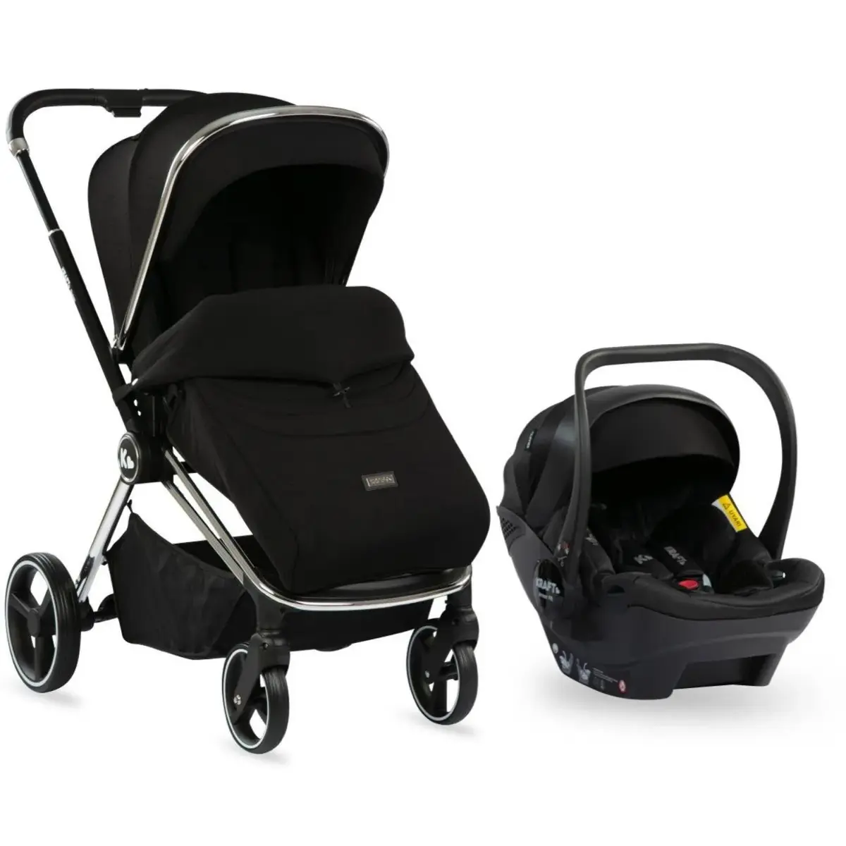 Kraft Quenn Travel Sistem Bebek Arabası Black