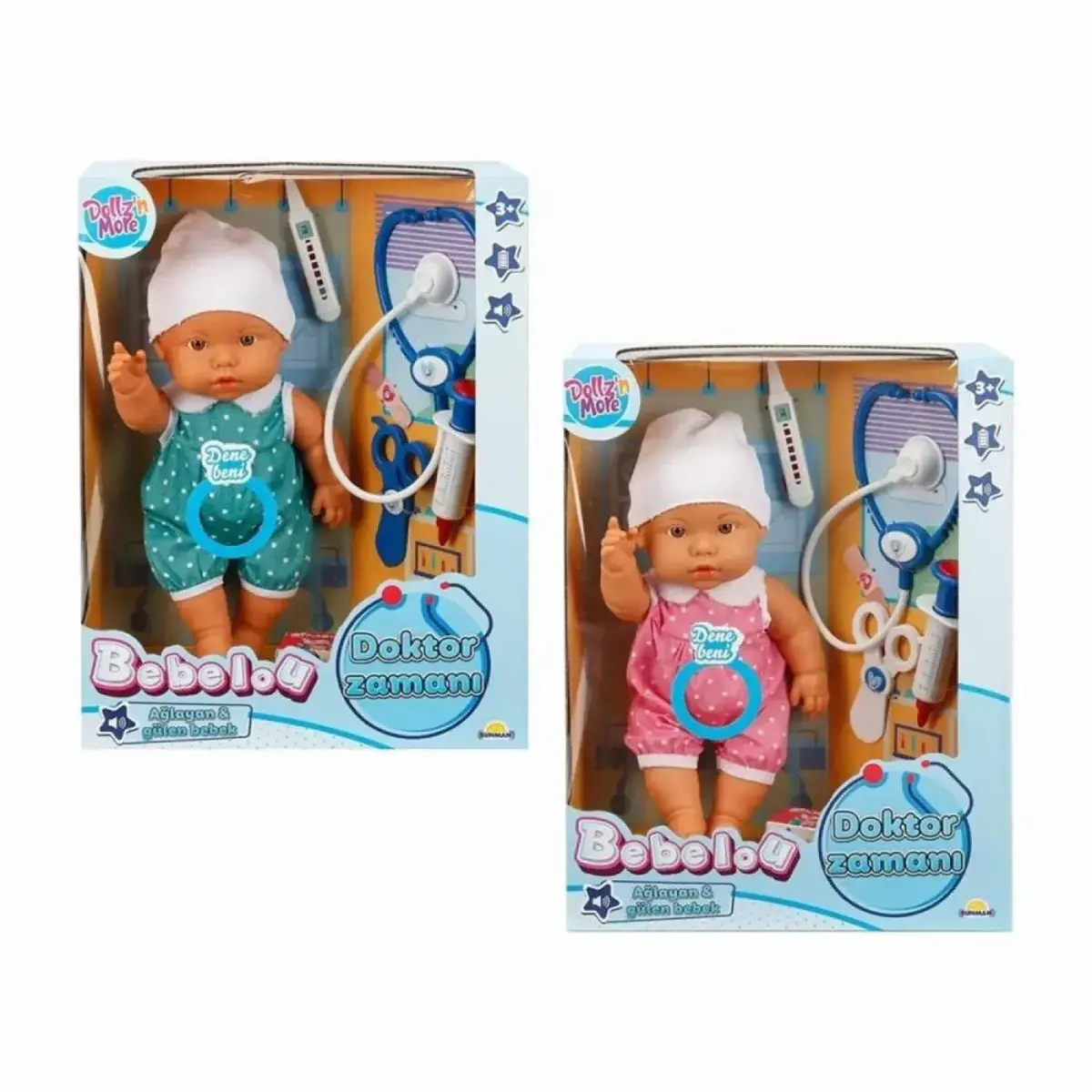 Bebelou Doktor Zamanı Bebek Set 35 Cm