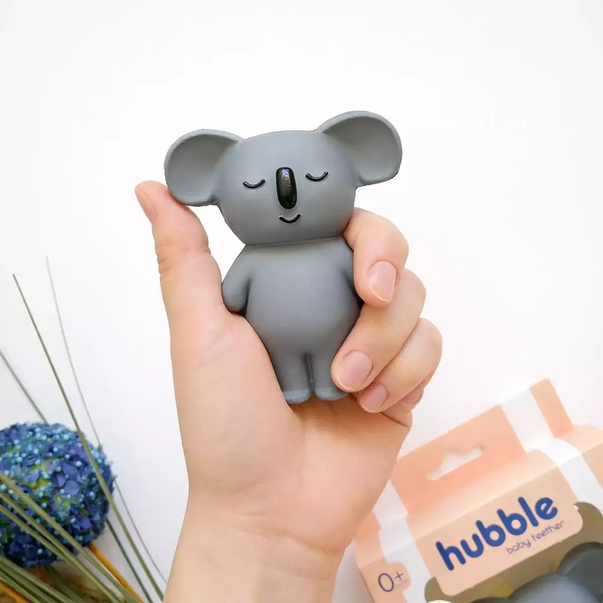 Hubble Doğal Bebek Diş Kaşıyıcı Ve Oyuncağı Koala