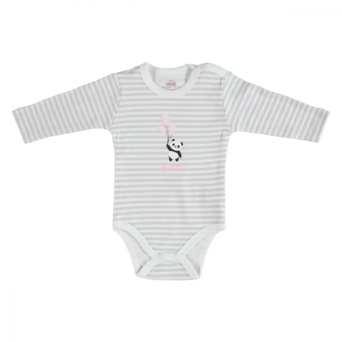 Bibaby Body Bimini The Pink Gri Çizgili