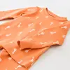Bibaby Pijama Takımı Happy Graffe Turuncu