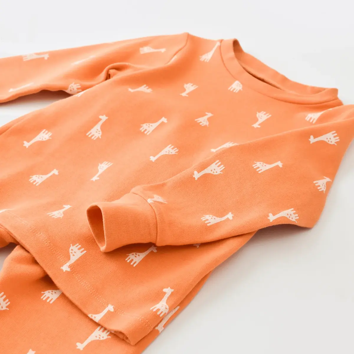 Bibaby Pijama Takımı Happy Graffe Turuncu