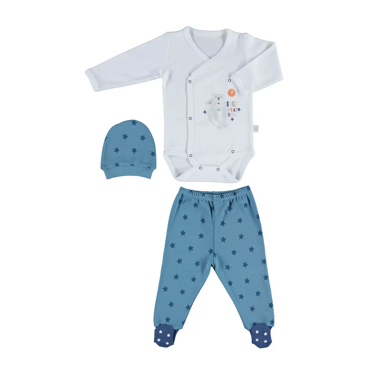 Bibaby Zıbın Takımı 3lü Bimini Time To Family İndigo