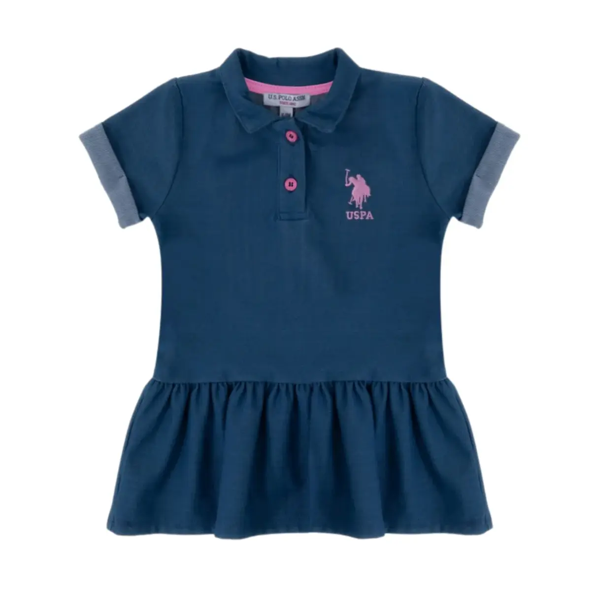 U.S. Polo Elbise Kısa Kol Denim
