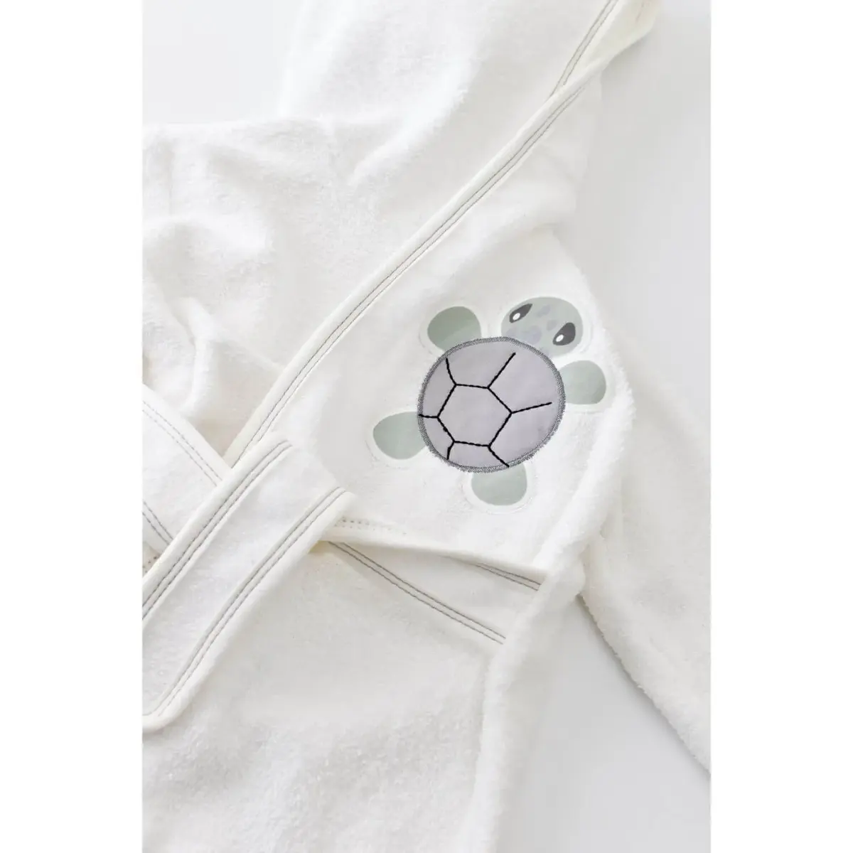 Bibaby Bornoz Takımı Tortoise Ekru - Yeşil