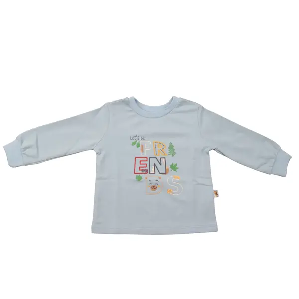 Mini Damla Sweatshirt Friend Mavi