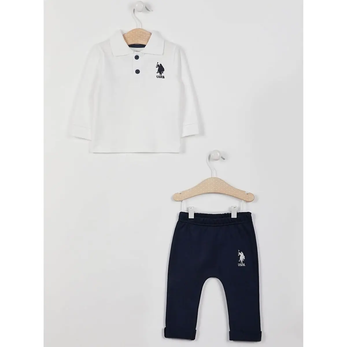 U.S. Polo 2li Takım Uzun Kol Krem