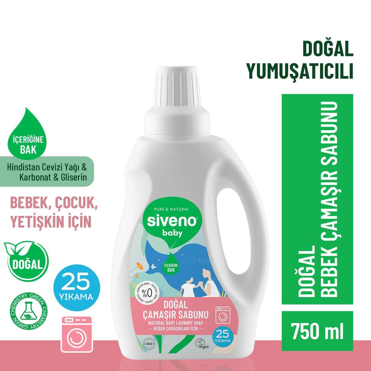 Siveno Baby Doğal Çamaşır Sabunu 750 ml