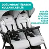 Chicco Ohlala İkiz Bebek Arabası Silver Cat