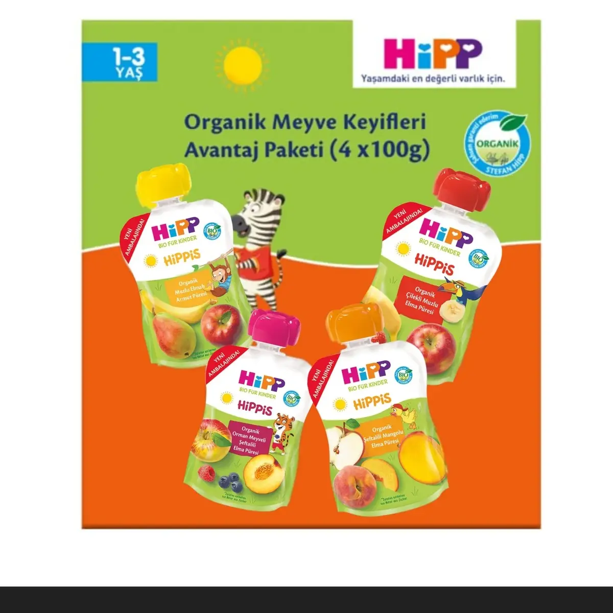 Hipp Meyve Keyfi Avantaj Paketi 4*100 gr