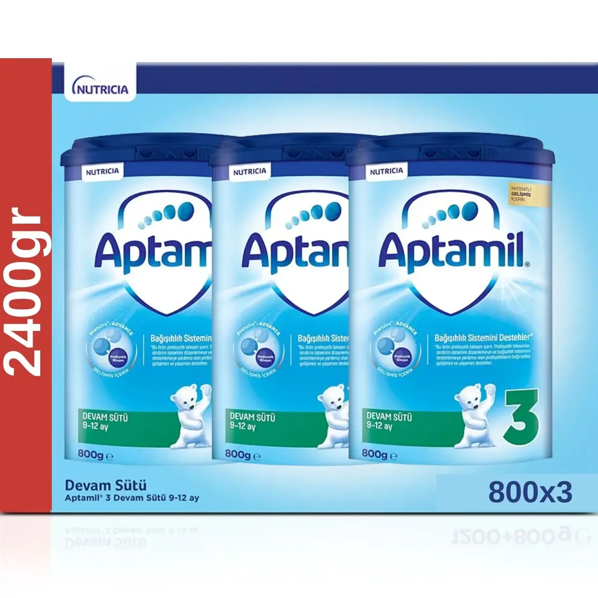 Aptamil 3 Devam Sütü 800 Gr x3