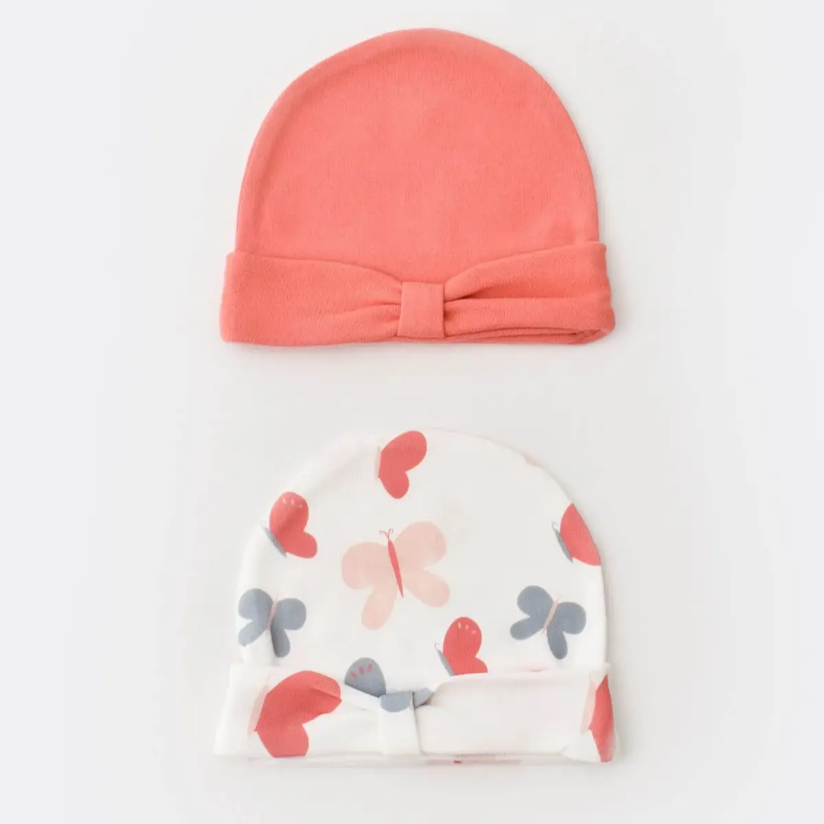 Bibaby Organik Şapka 2li Wild Flowers Coral Bibaby Organik Şapka 2li Wild Flowers Coral