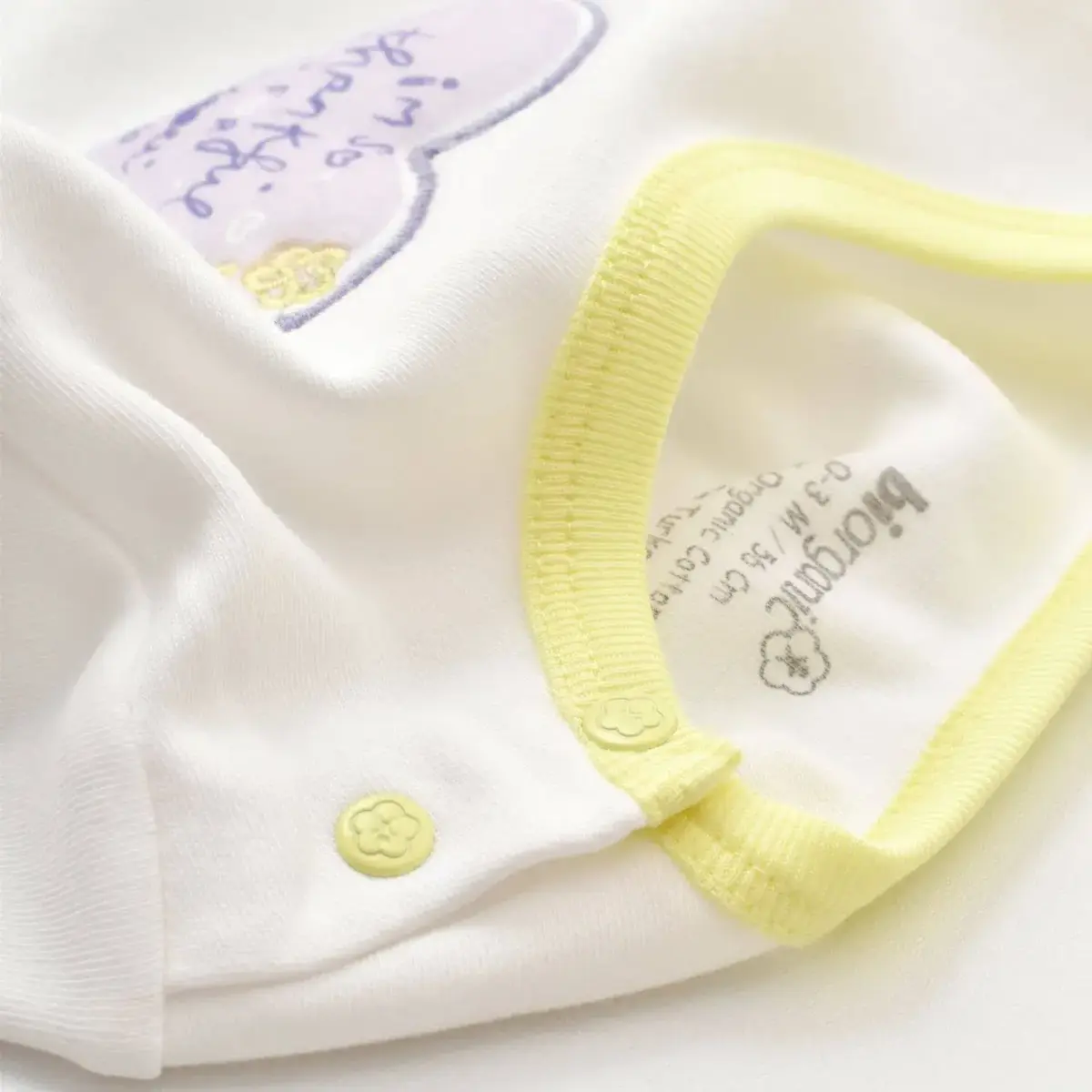 Bibaby Organik Body Love You Baby Yellow Lavender