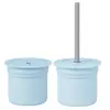 OiOi Ham+Hüp Atıştırma Seti 4lü Mineral Blue - Powder Grey