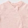 Bibaby Organik Tulum Fermuarlı Nature In Waffle Pembe Melanj