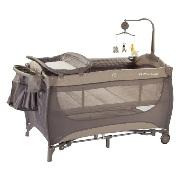Kraft Monaco Dönenceli Oyun Parkı 70x120 cm Cacao Beige