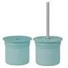 OiOi Ham+Hüp Atıştırma Seti 4lü Aqua Green - Powder Grey