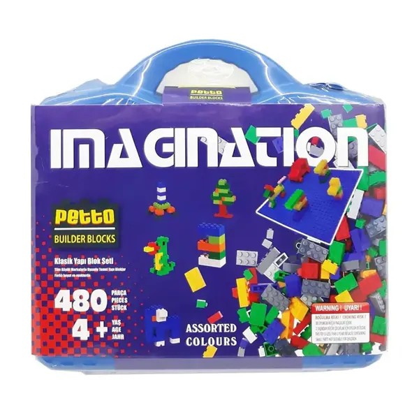 Petto Builder Blocks 480 Parça+1 Taban