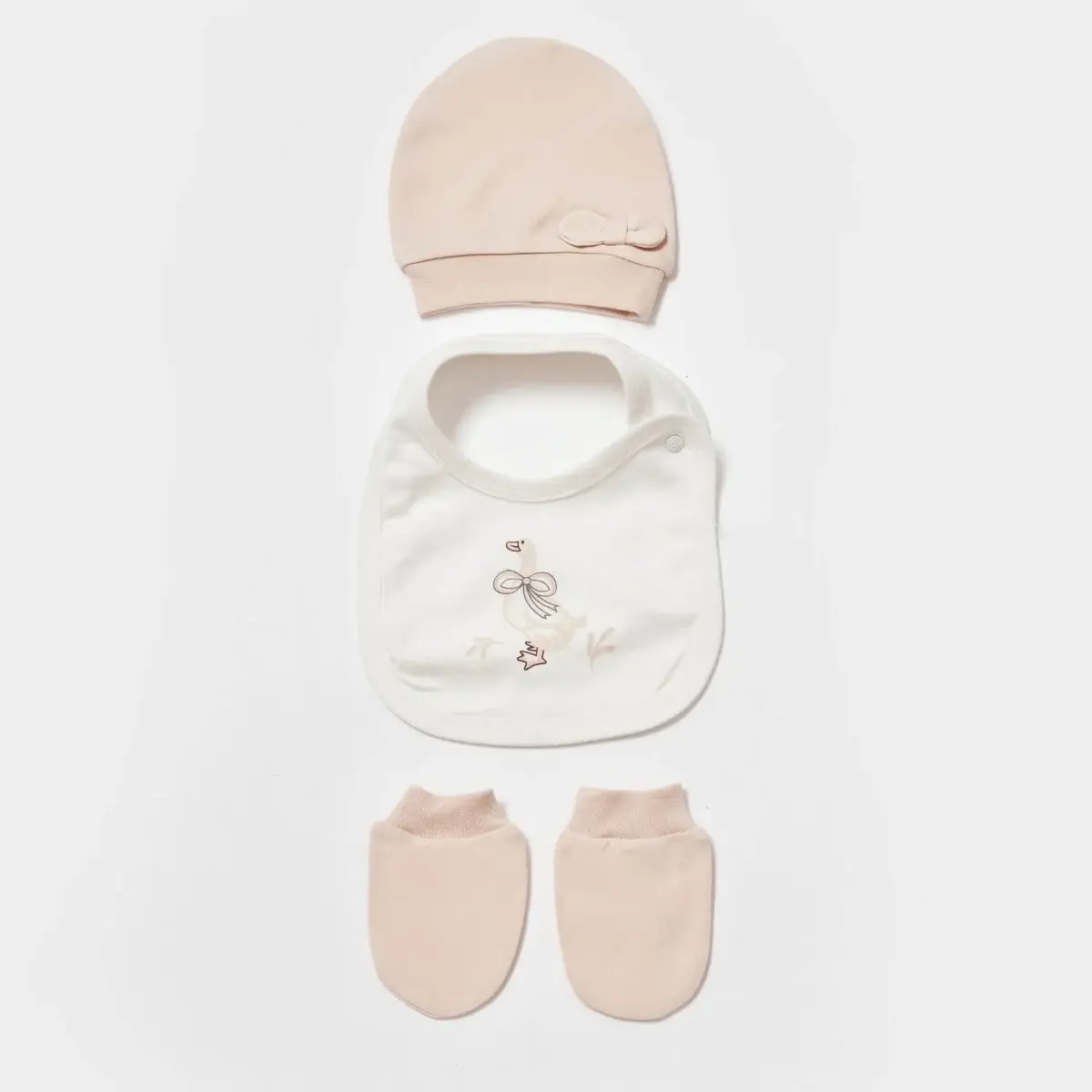 Bibaby Hastane Çıkışı 5li Twinn Duck Ekru - Pembe