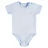 Bibaby Organik Body Kısa Kol Basic Mavi
