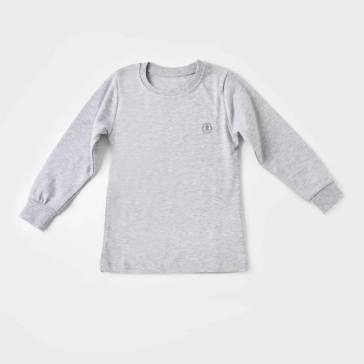 Bibaby Organik Sweatshirt Little Basic Gri Melanj