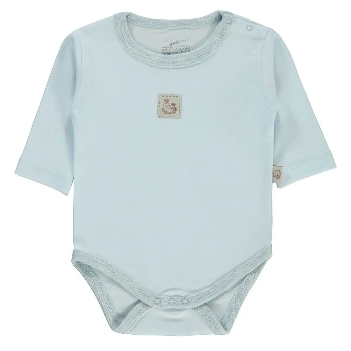 Mini Damla Body Uzun Kol Armalı Mavi