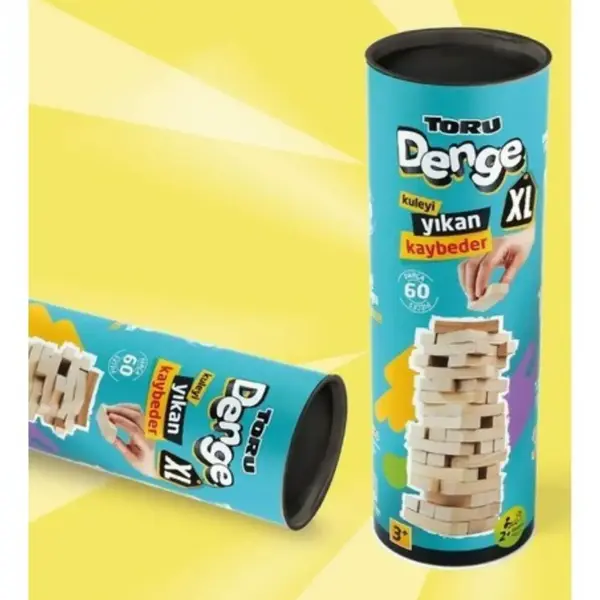 Jenga Silindir XL Denge Oyunu 54 Parça