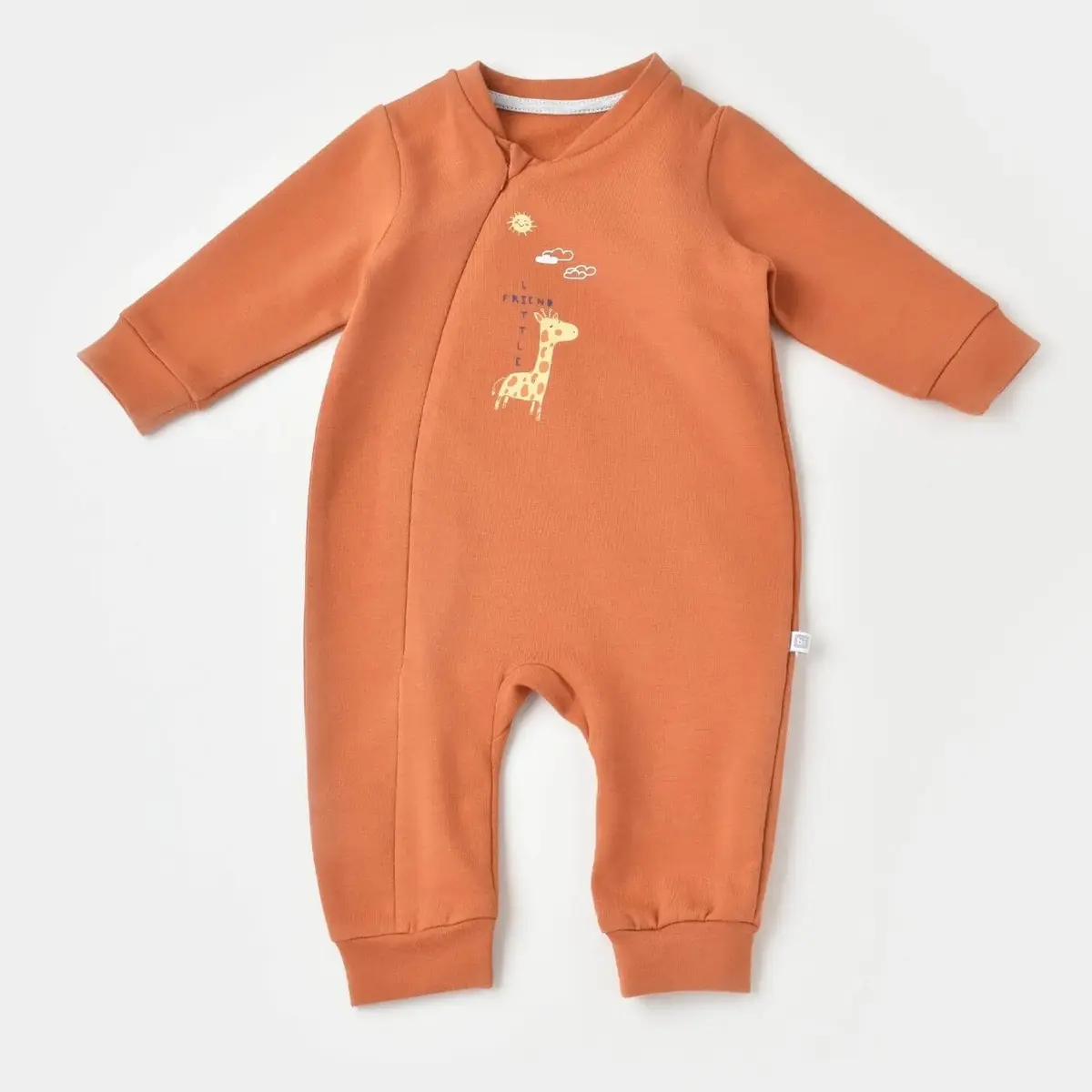 Bibaby Tulum Fermuarlı Little Graffe Kahverengi Bibaby Tulum Fermuarlı Little Graffe Kahverengi