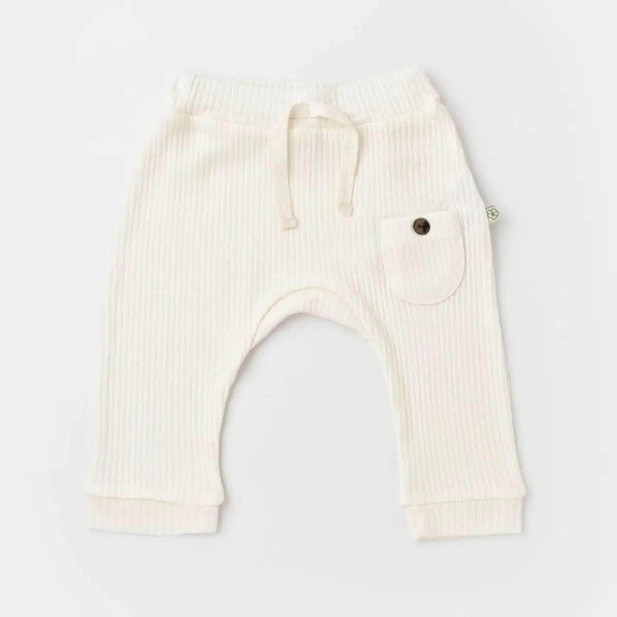 Bibaby Organik Pantolon Patiksiz Soft Modal Ekru