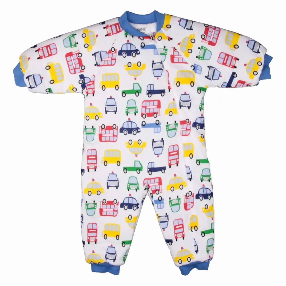 Kanz Uyku Tulumu Araba Desenli Mavi Kanz Uyku Tulumu Araba Desenli Mavi