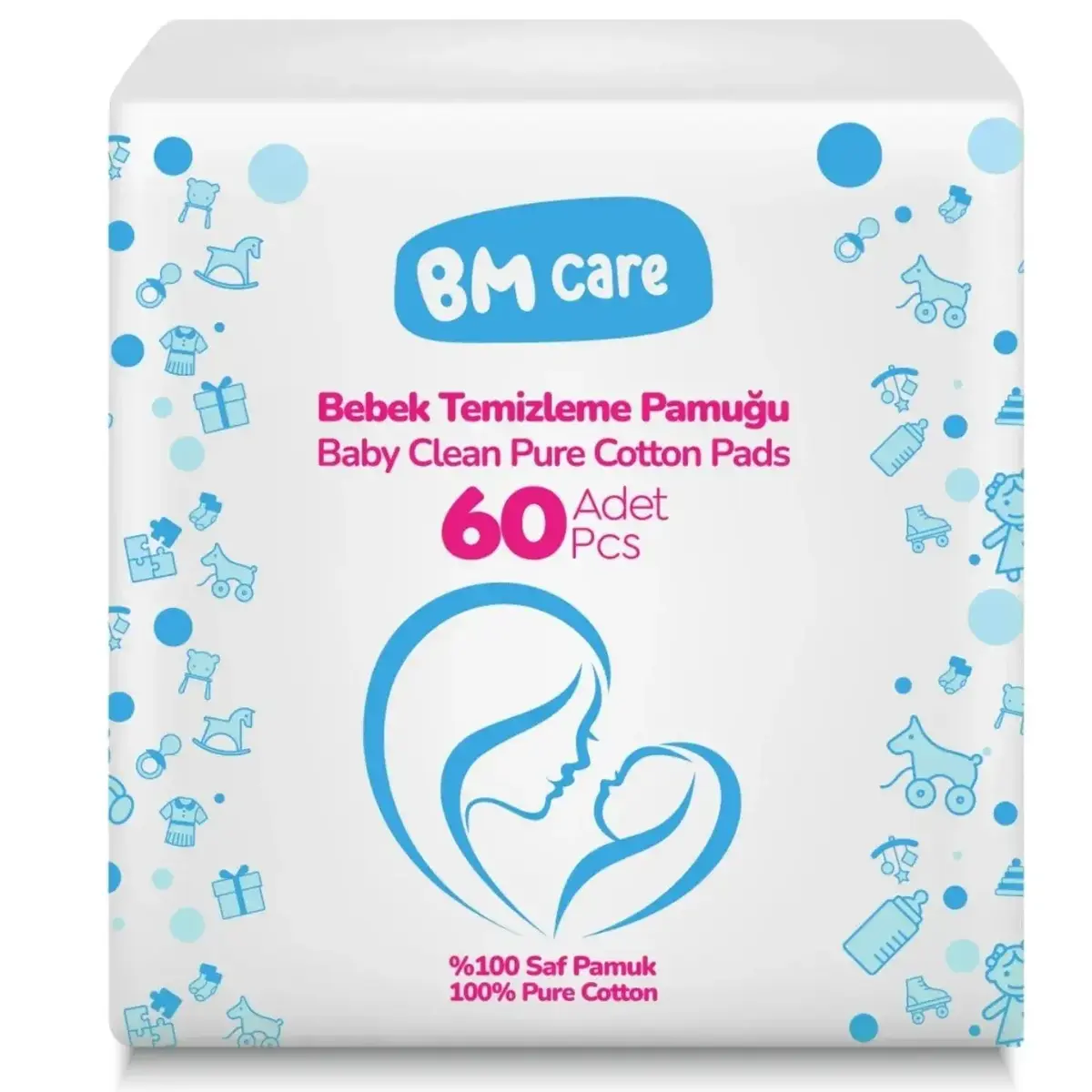 BM Care Temizleme Pamuğu 60lı x24