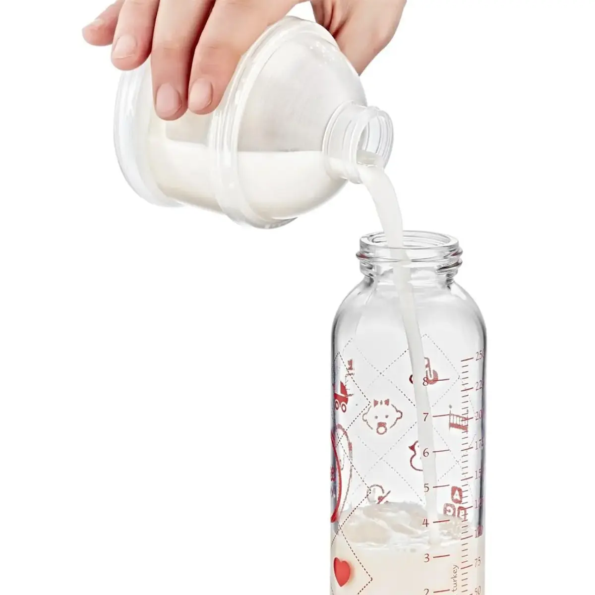 Babyjem Katlı Toz Mama Saklama Kabı Beyaz
