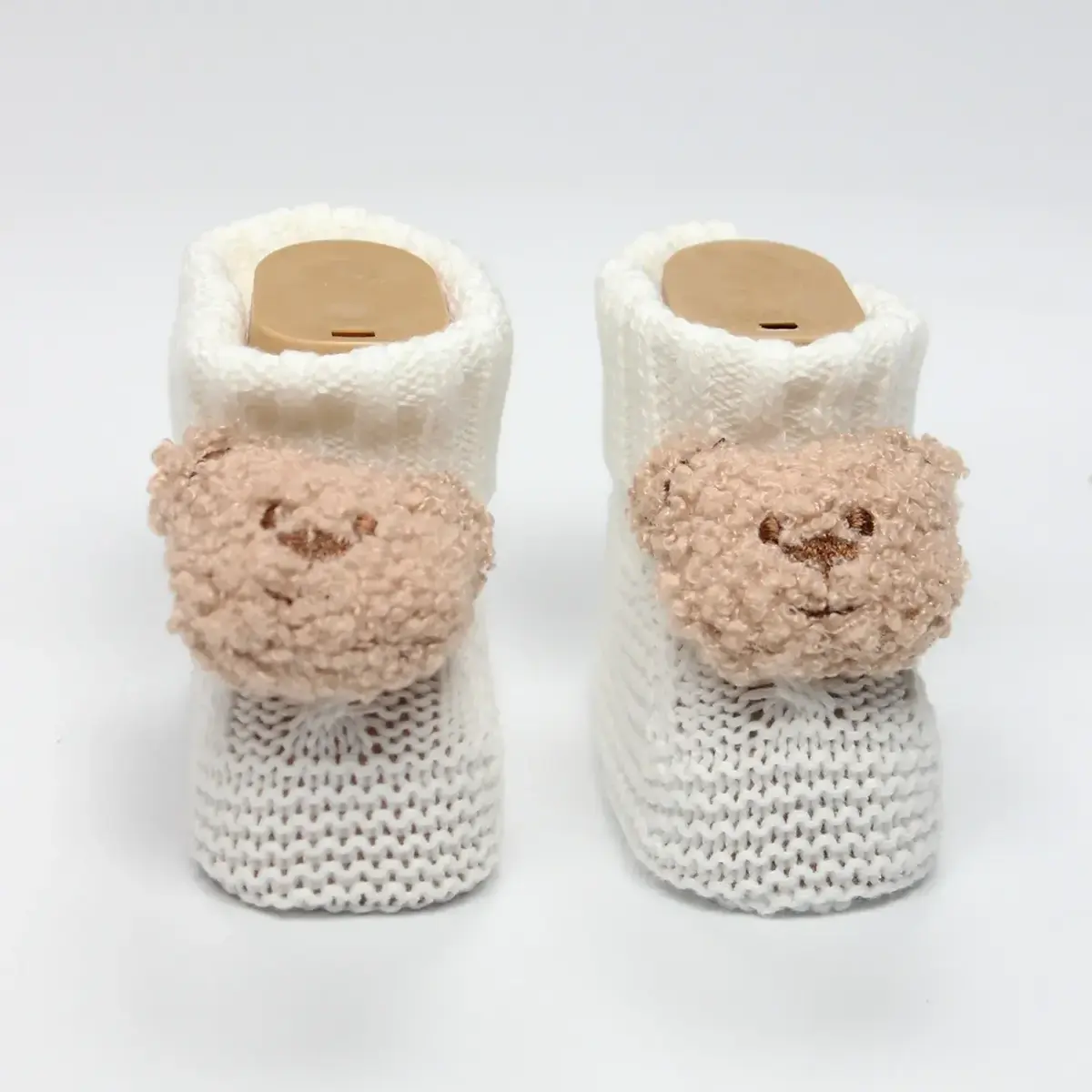 Bistyle Patik Triko Seperatörlü Aksesuarlı Ekru