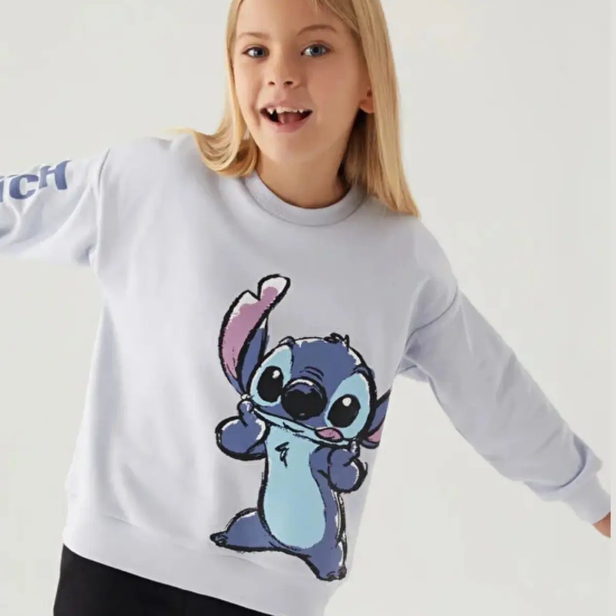 Stitch Sweatshirt Gökyüzü