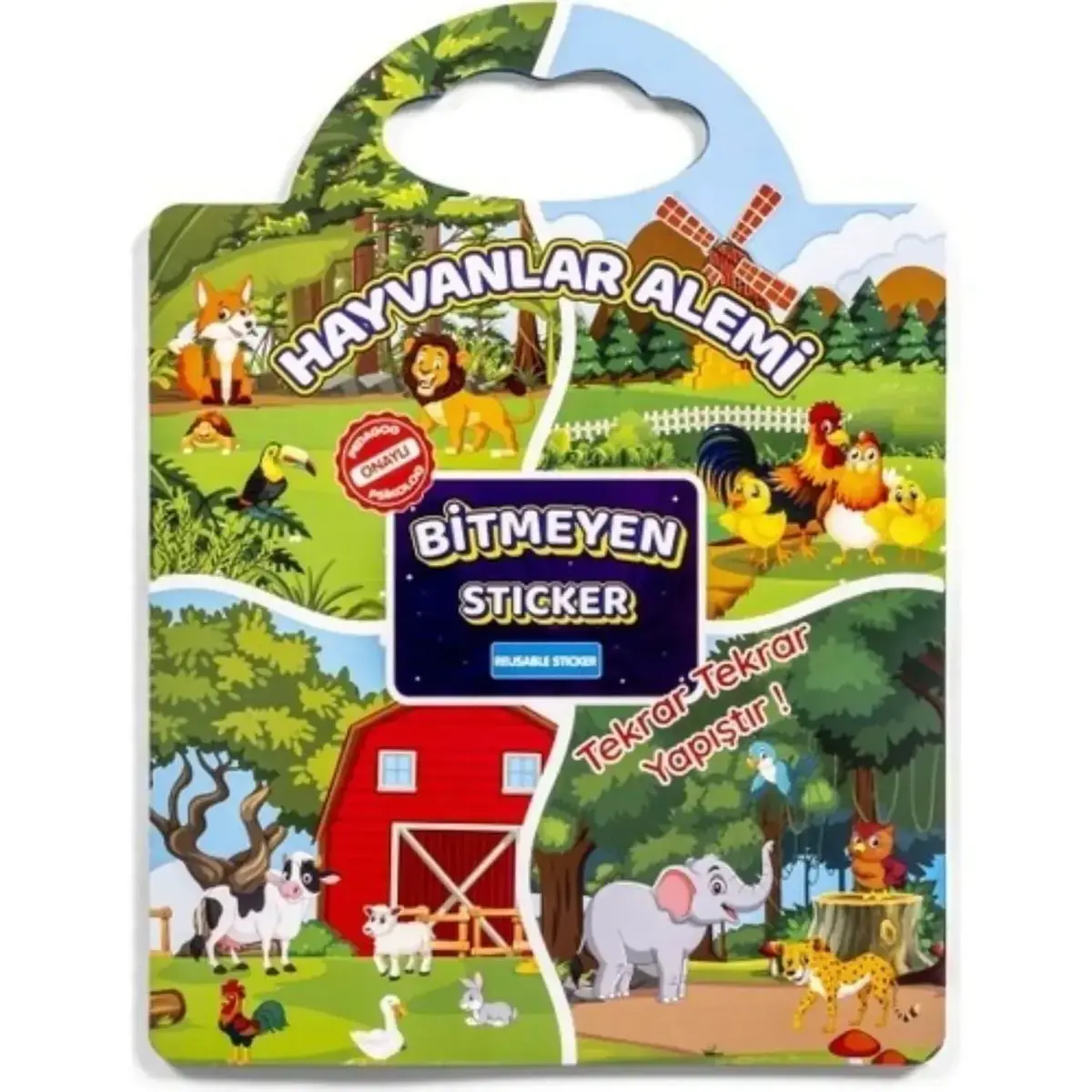 Bitmeyen Sticker Kitabım Hayvanlar