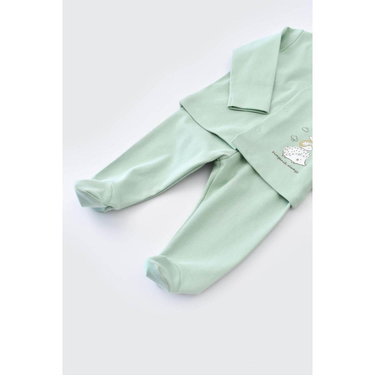 Bibaby Organik Pijama Takımı Happy Always Yeşil