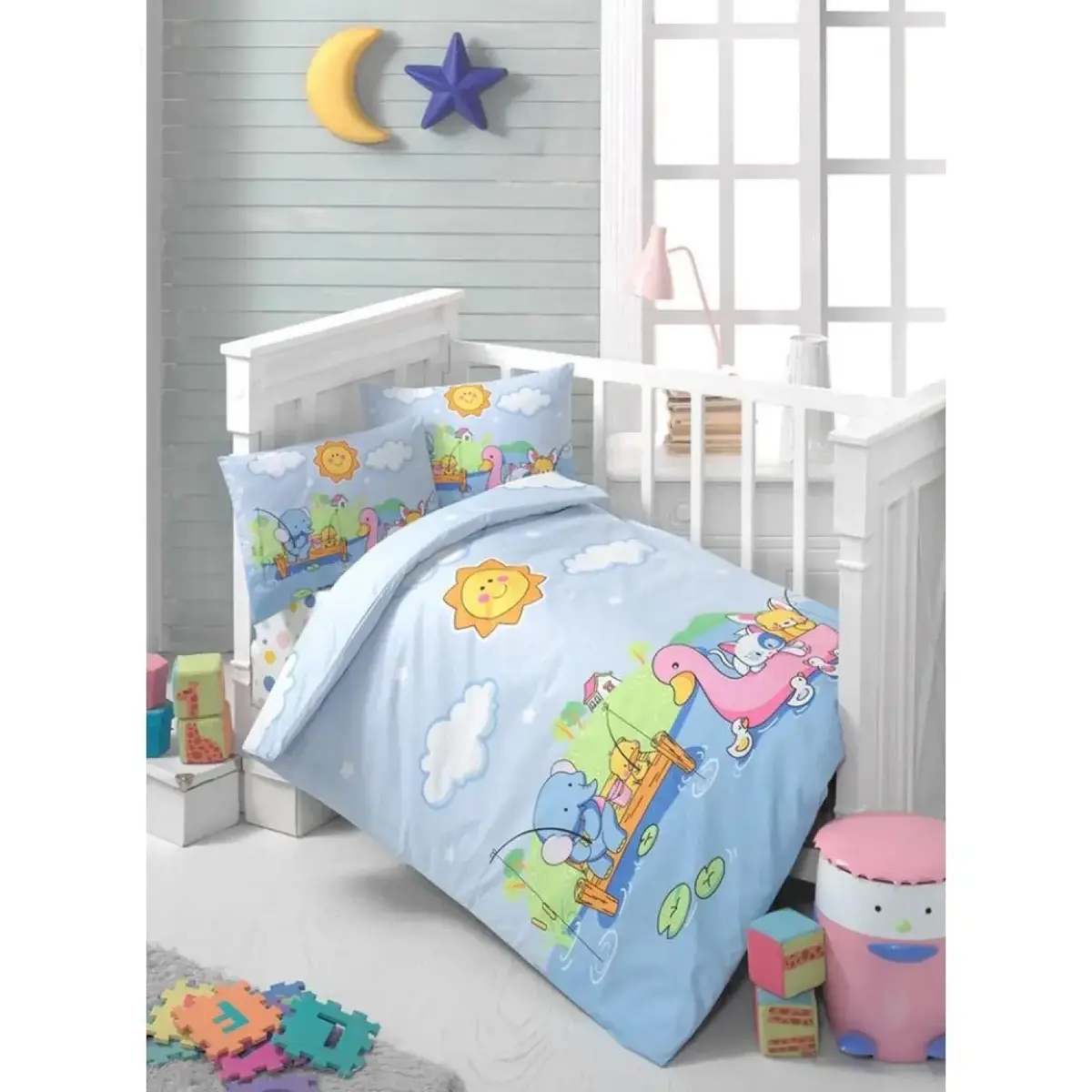 Mixi Baby Bebek Nevresim Takımı Balıkçı