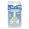 Dr Browns Options+ Dar Ağız Silikon Biberon Emziği 2li 9+ Ay Y Kesim