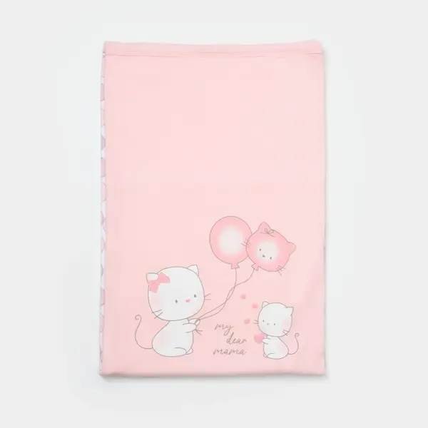 Bibaby Organik Battaniye My Dear Mama Pembe