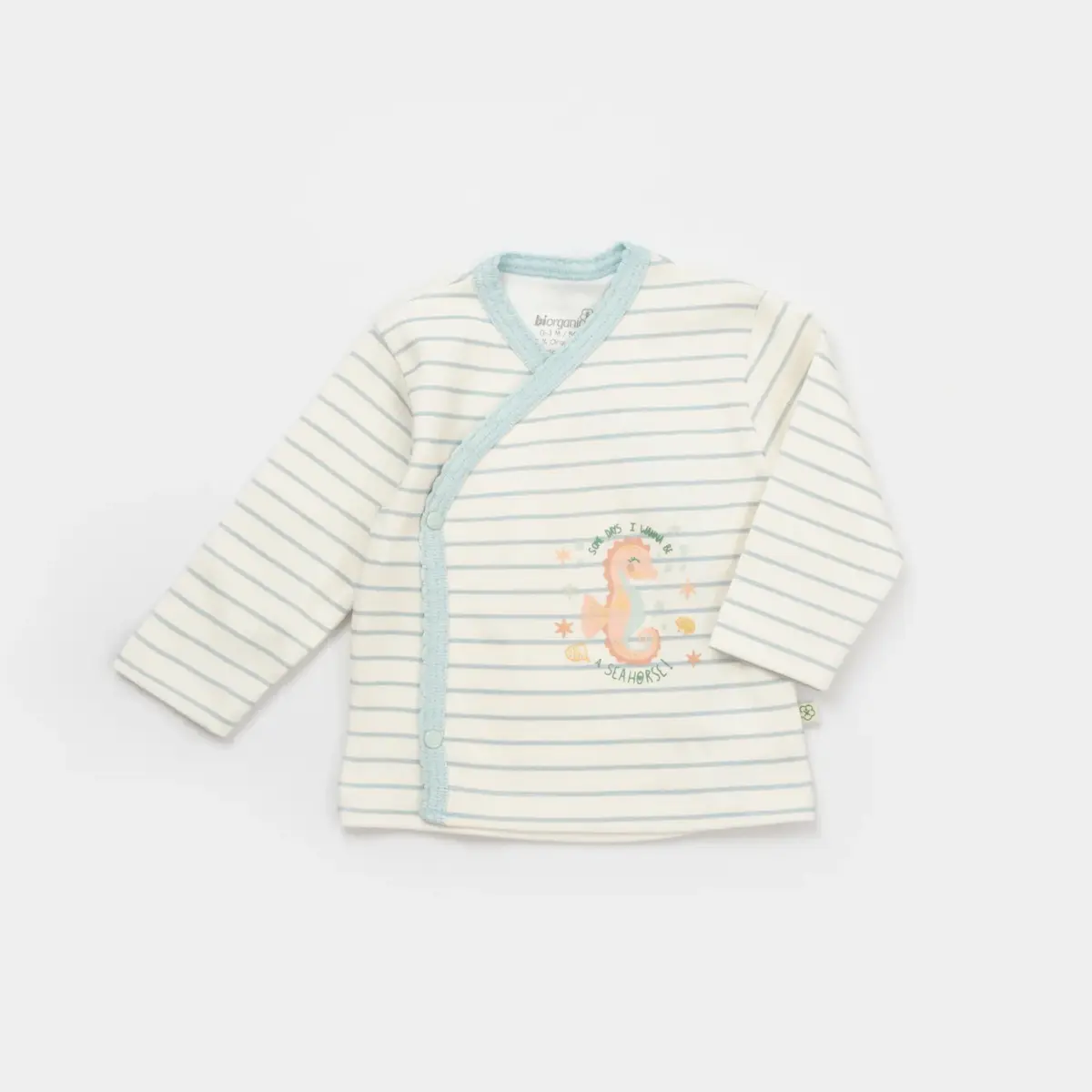 Bibaby Organik Hastane Çıkışı 10lu Save The Seahorse Bej - Mint