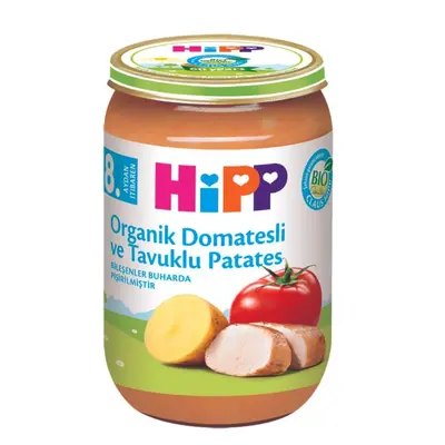 Hipp Organik Domatesli Tavuklu Patates 220 gr